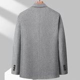 New Men's Fashion Business Korean Gentleman Wool Gentleman Trend Slim Hong Kong Style British Style Casual Wedding Blazer