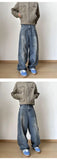 Streetwear Loose Jeans Men 2025 New Korean Style Fashion Loose Straight Wide Leg Pants  Men's Brand Clothing baggy jeans hot