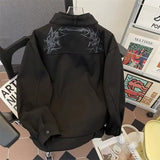 American High-end bomber Jacket Casual Jacket Men's Korean streetwear Spring Autumn Handsome High Arcade Functional Top Urban