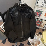 American High-end bomber Jacket Casual Jacket Men's Korean streetwear Spring Autumn Handsome High Arcade Functional Top Urban
