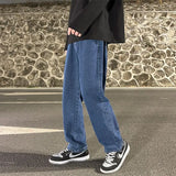 Spring Autumn New Fashion Solid Color Button Thin Men's Clothing Trend Korean Temperament Simplicity Youth Loose Straight Pants