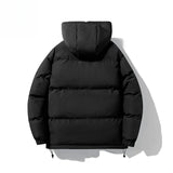 Korean Hip Hop Winter Parkas Thickened Warm Padded Coat Youth Trendy Bread Jacket Two Sides Wearing Jacket Cityboy Hooded Wear