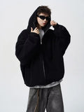 American autumn and winter street fashion personalized hooded sweatshirt for couples loose retro Harajuku casual top y2k