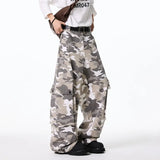 Mens Cargo pants Cotton Camo Workwear Pants Loose Fit Wide Leg Military Tactical Casual Trousers Urban Outdoor Clothing 2025