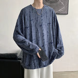 Spring Summer Men Hole T Shirts Harajuku Hip Hop Long Sleeve Oversized Tshirts Male Korean Fashion Tee Tops Plus Size 3XL