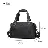 Sports Waterproof Duffel Bags Men Big Travel Bags Hand Luggage Storage Bag  Large Capacity Duffel Oxford Weekend Gym Fitness Bag