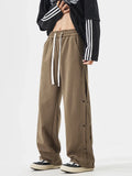 Fashion Men's Baggy Straight Casual Pants Cotton Comfortable Stretch Trousers Sweatpants Joggers Classic Black Khaki Male Clothe