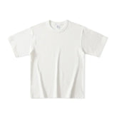 310g Cotton American Rough Three Needle T-shirt 100% Cotton Heavyweight Solid Color Seamless Barrel Woven Short Sleeved T-shirt