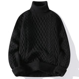 Men's Sweater Flip Collar One Piece Velvet Sweater Men's Versatile Basic Multi Color Men's Knitted Sweater