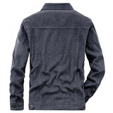 Winter Bomber Jackets Men's Streetwear Motorcycle Corduroy Coats Men's Windbreaker Multi-pocket Cotton Cargo Parkas