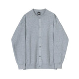 Men Autumn and Winter Knitted Cardigan Long-sleeved Sweater, Fashionable Single-breasted, Advanced Sense, Pure Color, Loose Coat