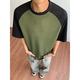 Summer Short Sleeved T-shirt Men Casual White T Shirt Men Streetwear Korean Loose Pleated T Shirt Mens Top Large Size 5XL