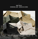 New Long Sleeved Shirt Men Handsome Spring Autumn Style Trendy Shirts Brand Loose Cotton Workwear Top Autumn Casual Lapel Shirt