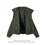 Men's Jacket Spring Double Pockets Street Lapel Jacket Solid Color Zipper Jackets Fashion Male Coats