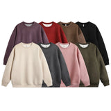 Autumn Suede Hoodie Men Fashion Solid Color Casual Sweatshirt Men Streetwear Hip-hop Loose Pullover Hoodie Mens Hoody M-3XL