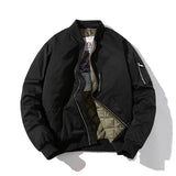 Men Bomber Jacket Women Solid Autumn Winter Pilot Jacket Fashion Vintage Hooded Baseball Coat Casual Windbreak Red Pink Burgundy