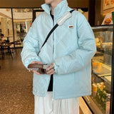 New American winter trend cardigan jacket for men and women loose fitting stand up collar warm and personalized casual top y2k