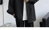 New Chinese Style Fold-button Shirt Men's Long-sleeved Hanfu Tang Suit Jacket Chinese Style Jacket Men's Fashion Tops Urban