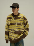 Autumn Sweaters Men Daily Fashion Comfortable Warm Blocking Pullovers Colorful All-match European Style Youthful Vitality Retro