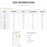 Autumn New Fashion Korean Men's Casual Pants Distressed Classic Black Baggy Straight Trousers Sweatpants Streetwear Male Clothes