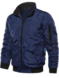 Solid Color High-quality New Jacket Men's Winter with Thick Cotton Casual Jacket Stand Collar Windproof Warm Men's Autumn Jacket
