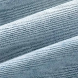 Men Casual Denim Shorts Male Comfortable Elastic Waist Straight Leg New Soft Short Pants Light Blue Loose Baggy Wide Leg Jeans