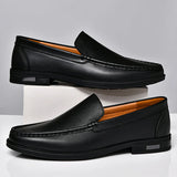 Men's comfortable walking shoes made of genuine leather, one foot loafers, new trendy designer, Mo hot selling driving shoes
