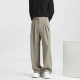 Men's Light Luxury Naples Slim-fit Suit Pants Casual Japanese Retro Premium Quality Elegant Popular Leisure Trousers 2026 Spring