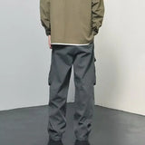 Multi-pockets Cargo Pants Men Casual Simple Personality Handsome American Style Baggy Trousers All-match Streetwear New Popular
