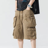 New Summer Men Cotton Cargo Shorts Men American Clothing Casual Breeche Bermuda Beach Jogger Shorts Male