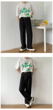 Casual Pants Men Simple Japanese Solid Loose Formal Baggy Streetwear Leisure All-match Office Clothing Fashion Trousers Classic