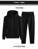 Male 2 Pieces Sweatshirt + Sweatpants Suit 8XL Plus Size New Spring Autumn Clothing Hooded Men Sportswear Sets Casual Pants