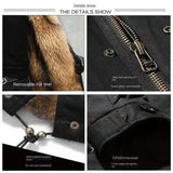 New Casual Winter Men's Down Jacket Fox Fur Men's Coat Coat Men Clothing  Coat  Winter Jackets  Mens Jacket    Men Jacket