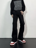 Flare Jeans Men American Slim Chic High Street Washed Hip Hop Denim Trousers All-match Harajuku Simple College Autumn Mopping