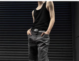 American autumn high street straight leg jeans for men and women trendy hiphop retro personality loose and wide leg casual pants