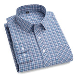New Men's Plaid Shirts Long Sleeve Cotton Checked Shirt Formal Fashion Thin Soft Classic Basic Casual Male Clothing 6XL 5XL