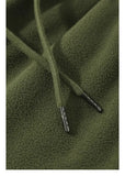 Double-sided Fleece! Retro Military Green Straight-leg Pants Women Loose Thickened Warm Drawstring Casual Wide-leg Pants Men