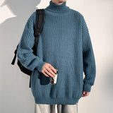 Sweater men 2025 New Men Knitwear Solid High Neck Sweater Soft Warm Comfortable Winter Pullover Fashion Casual Warm Sweater