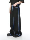 Pantalon Y2K Fashion Tie Dye Striped Black Baggy Jeans Pants For Men Designer Clothes Gothic Women Trousers Pantaloni Uomo