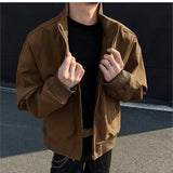 New Spring Autumn Men's Bomber Jackets solid Casual Male Outwear Windbreaker Jacket Mens Zipper Baseball Uniform Coats Clothing