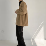 Knitted Cardigan Autumn Single Breasted Baggy Casual Cozy Soft Windbreaker Harajuku Slouchy Retro Japanese Style Pure Color Chic