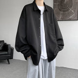 Autumn Japanese Style Oversized Harajuku Shirt Men Casual Loose Blouse Plus Size 5XL-M All Match Fashion Streetwear Male Clothes