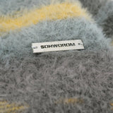 Autumn and Winter Striped Plush Thickened Men's Cardigan V-neck Fashionable Casual Loose Sweater Couple Streetwear Loose Knit