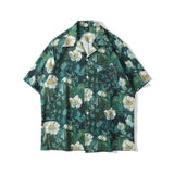 Retro Floral Shirts Men Casual Summer Japanese Hawaiian Stylish Harajuku Cool Handsome High Street Personal Camisas Masculinas