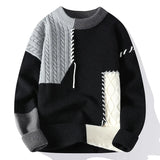Mens Streetwear Ripped Hole Fashion Sweater Korean High End Luxury Winter Hip Hop Sweaters Men Soft Warm Autumn Pullover