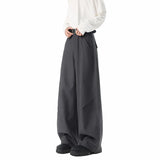 New Pants Men Fashion Casual Solid High Street Simple Hip-hop Wide Leg Trousers All-match Korean Style Loose Temperament College