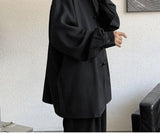 New Chinese Style Fold-button Shirt Men's Long-sleeved Hanfu Tang Suit Jacket Chinese Style Jacket Men's Fashion Tops Urban