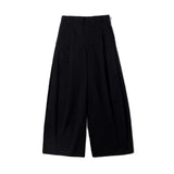 Trendy Mens Loose Straight Pants Spring Summer Streetwear Fashion Solid Color Baggy Wide Leg Trousers For Men Casual Pants