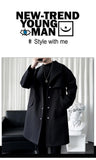 2025 New Autumn Trench Men's Fashion Overcoat for Male Long Windbreaker Korean Streetwear Men Quality Outerwear Clothing