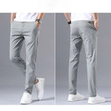 Summer KPOP Fashion Style Harajuku Slim Fit Trousers Loose All Match Thin Style Casual Pants Solid Button Straight Leg Pants